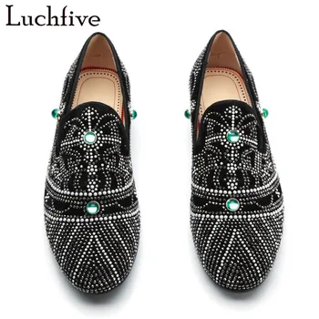 Luxury Diamond Black Men Shoes British Style Round Toe Flats Runaway Mule Lazy Loafers Fashion Casual Shoes Men
Luxury Diamond Black Men Shoes British Style Round Toe Flats Runaway Mule Lazy Loafers Fashion Casual Shoes Men
