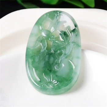 Myanmar natural jade light green Lotus leaf fish pendant Necklace fish pendant sweater necklace to send a certificate
Myanmar natural jade light green Lotus leaf fish pendant Necklace fish pendant sweater necklace to send a certificate