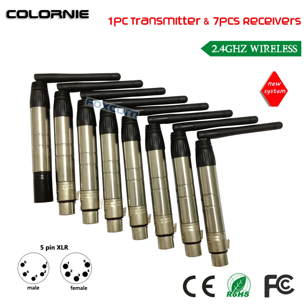 DHL Free Shipping 5pin XLR Plug 2.4G DMX512 DJ Wireless Transmitter & Receiver Lighting Control Party
DHL Free Shipping 5pin XLR Plug 2.4G DMX512 DJ Wireless Transmitter & Receiver Lighting Control Party