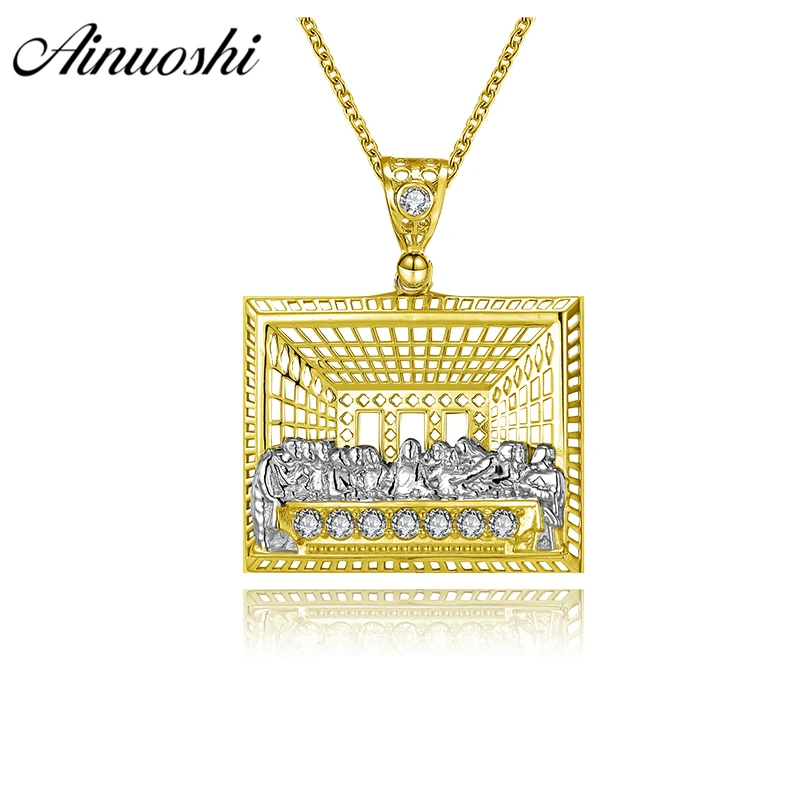 AINUOSHI 10K Solid Yellow Gold Pendant Last Supper Christ Disciples Priests Christian Gold Jewelry 3.7g Separate Jesus Pendant
AINUOSHI 10K Solid Yellow Gold Pendant Last Supper Christ Disciples Priests Christian Gold Jewelry 3.7g Separate Jesus Pendant