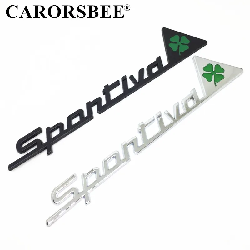 CARORSBEE Metal Sportiva Quatrefoil Green Car stickers Auto Side Fender Emblem Badge Decals For Alfa Romeo 4C 8C 156 166 159 GT
CARORSBEE Metal Sportiva Quatrefoil Green Car stickers Auto Side Fender Emblem Badge Decals For Alfa Romeo 4C 8C 156 166 159 GT