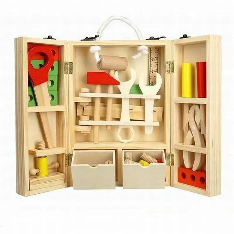 Tatalia Wooden Toolbox Service Simulation Toolbox Children Toy Nut Toolbox Blocks For Boy Gift Children Best Present
Tatalia Wooden Toolbox Service Simulation Toolbox Children Toy Nut Toolbox Blocks For Boy Gift Children Best Present