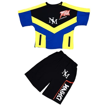 Big Boy's Fashion Summer Sets Colorful Triangles Letters Print Loose Fit T-shirts+Shorts 2PCS Clothing Sets Hip Hop Dancer Sets
Big Boy's Fashion Summer Sets Colorful Triangles Letters Print Loose Fit T-shirts+Shorts 2PCS Clothing Sets Hip Hop Dancer Sets