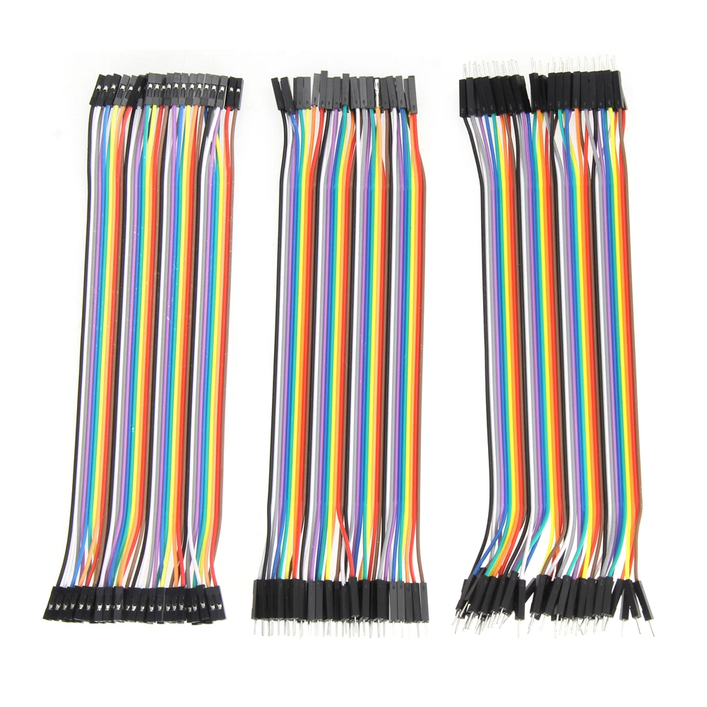 120Pcs 20cm 2.54mm 1pin Jumper Wire DuPont Cable Colorful Male to Male Female to Female Male to Female Dupont Cord for Arduino
120Pcs 20cm 2.54mm 1pin Jumper Wire DuPont Cable Colorful Male to Male Female to Female Male to Female Dupont Cord for Arduino