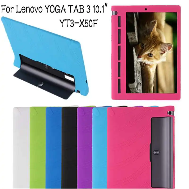 Silicone case for Lenovo YOGA Tab 3 10.1 YT3-X50 cover for YOGA Tab 3 YT3-X50F / X50M protective tablet Rubber case stand coque
Silicone case for Lenovo YOGA Tab 3 10.1 YT3-X50 cover for YOGA Tab 3 YT3-X50F / X50M protective tablet Rubber case stand coque