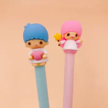 2pcs Gel Pens Kawai Love Twins black gel-ink Pen Student pens for writing Cute stationery office school supplies 0.5mm
2pcs Gel Pens Kawai Love Twins black gel-ink Pen Student pens for writing Cute stationery office school supplies 0.5mm