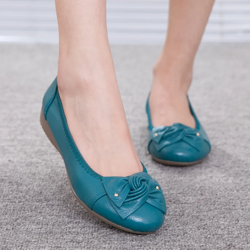 2018 Flat Shoes Genuine Leather Round Toe Woman Loafers Spring Butterrfly-Knot Flats Casual Shoes Women
2018 Flat Shoes Genuine Leather Round Toe Woman Loafers Spring Butterrfly-Knot Flats Casual Shoes Women