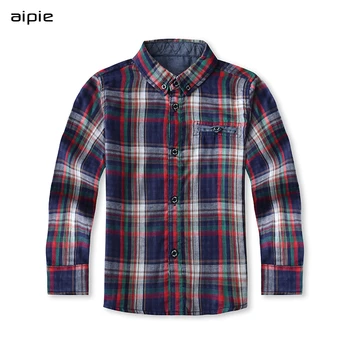 aipie New Brand Children Boys Shirts European and American Style Plaid Double layer Cotton Full-sleeved Children Shirts Cloth
aipie New Brand Children Boys Shirts European and American Style Plaid Double layer Cotton Full-sleeved Children Shirts Cloth