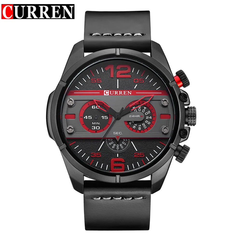 Image Curren Sport Watch Men Top Brand Luxury Quartz Watch Wrist Casual Waterproof Military Clock Men s Watches Relogio Masculino 8259