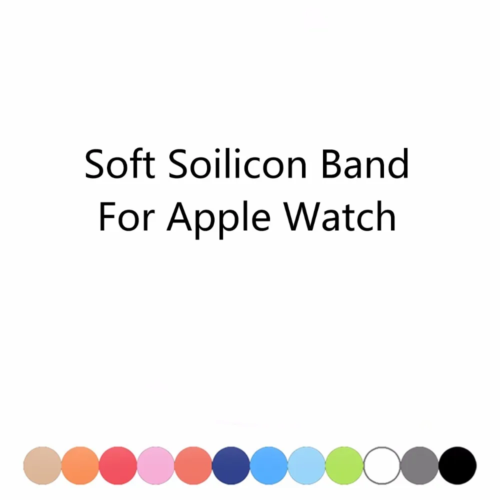 Eastar Colorful Wrist Bracelet Strap Soft Silicone Replacement Sport Band For Apple Watch Series1 2 For iWatch Sports Edition
Eastar Colorful Wrist Bracelet Strap Soft Silicone Replacement Sport Band For Apple Watch Series1 2 For iWatch Sports Edition
