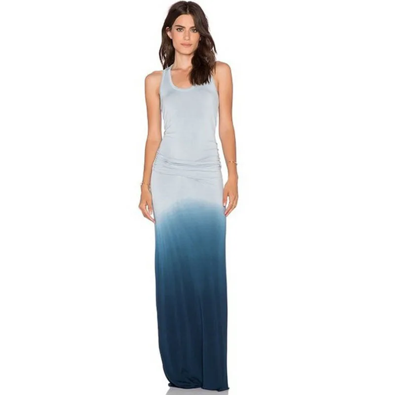2018 summer style Womens long dress sexy sleeveless bodycon Gradient Color vest maxi dress femme beach holiday party dresses
2018 summer style Womens long dress sexy sleeveless bodycon Gradient Color vest maxi dress femme beach holiday party dresses