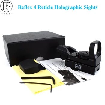 Hunting Holographic Reflex 4 Reticle Red Green Dot Sight Tactical Optics RifleScope Rifle Airsoft Scope Accessories 11/20mm Rail
Hunting Holographic Reflex 4 Reticle Red Green Dot Sight Tactical Optics RifleScope Rifle Airsoft Scope Accessories 11/20mm Rail