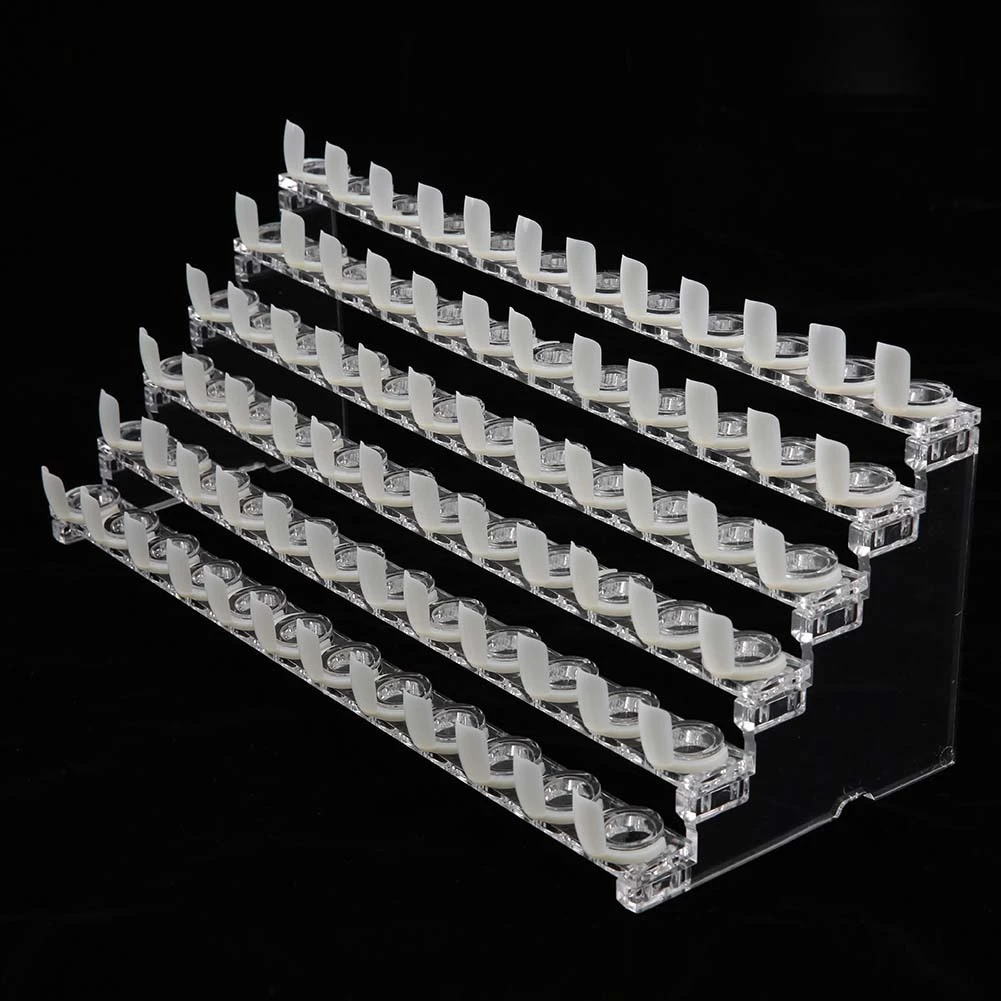 Nail Polish Tips Display Stand Ladder Shape 6 Layer 72-Slot Nail Vanish Rack Manicure Tool
Nail Polish Tips Display Stand Ladder Shape 6 Layer 72-Slot Nail Vanish Rack Manicure Tool