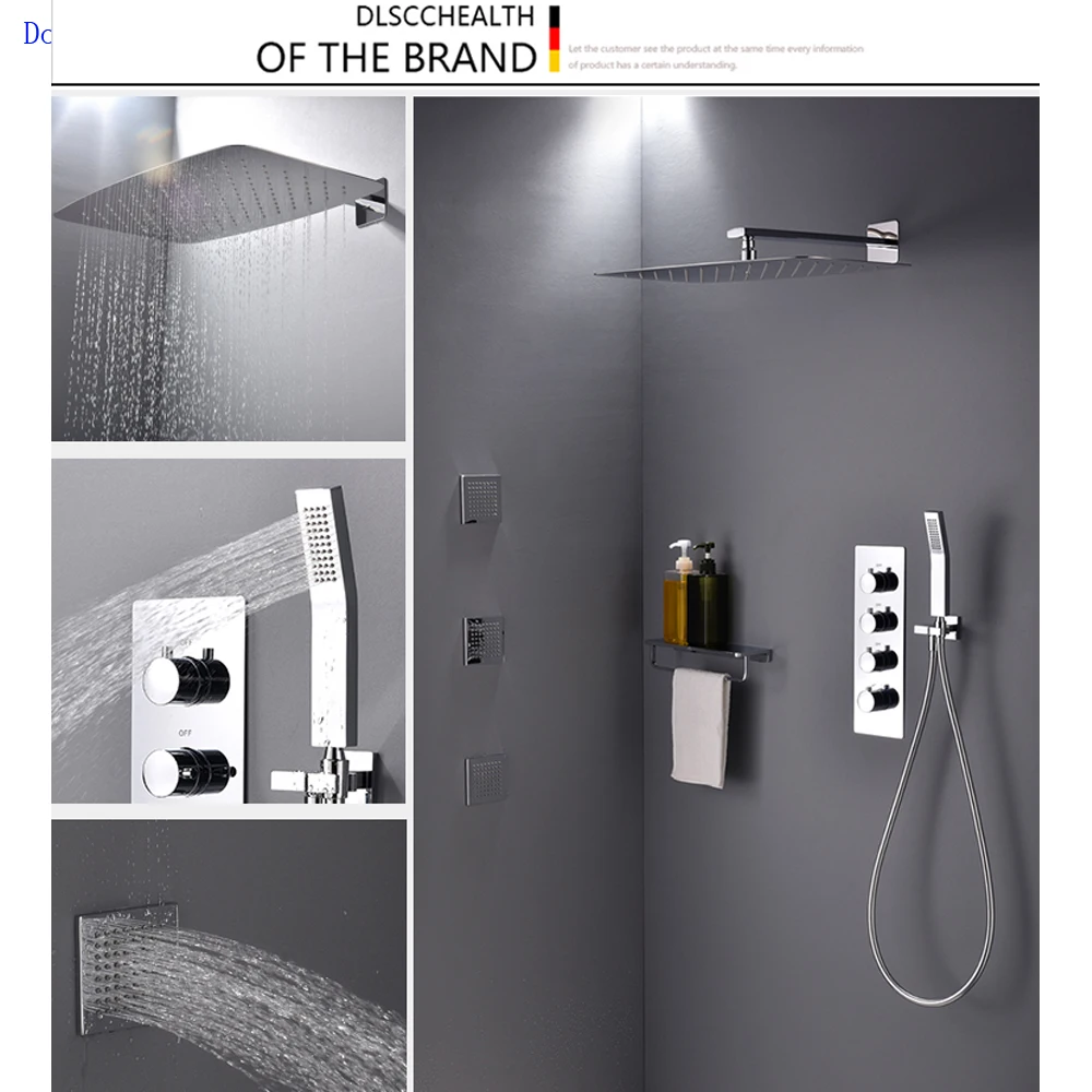 Dofaso Condole carries on the ceiling shower head rainfall water shower ceiling rainfall waterfall shower set
Dofaso Condole carries on the ceiling shower head rainfall water shower ceiling rainfall waterfall shower set