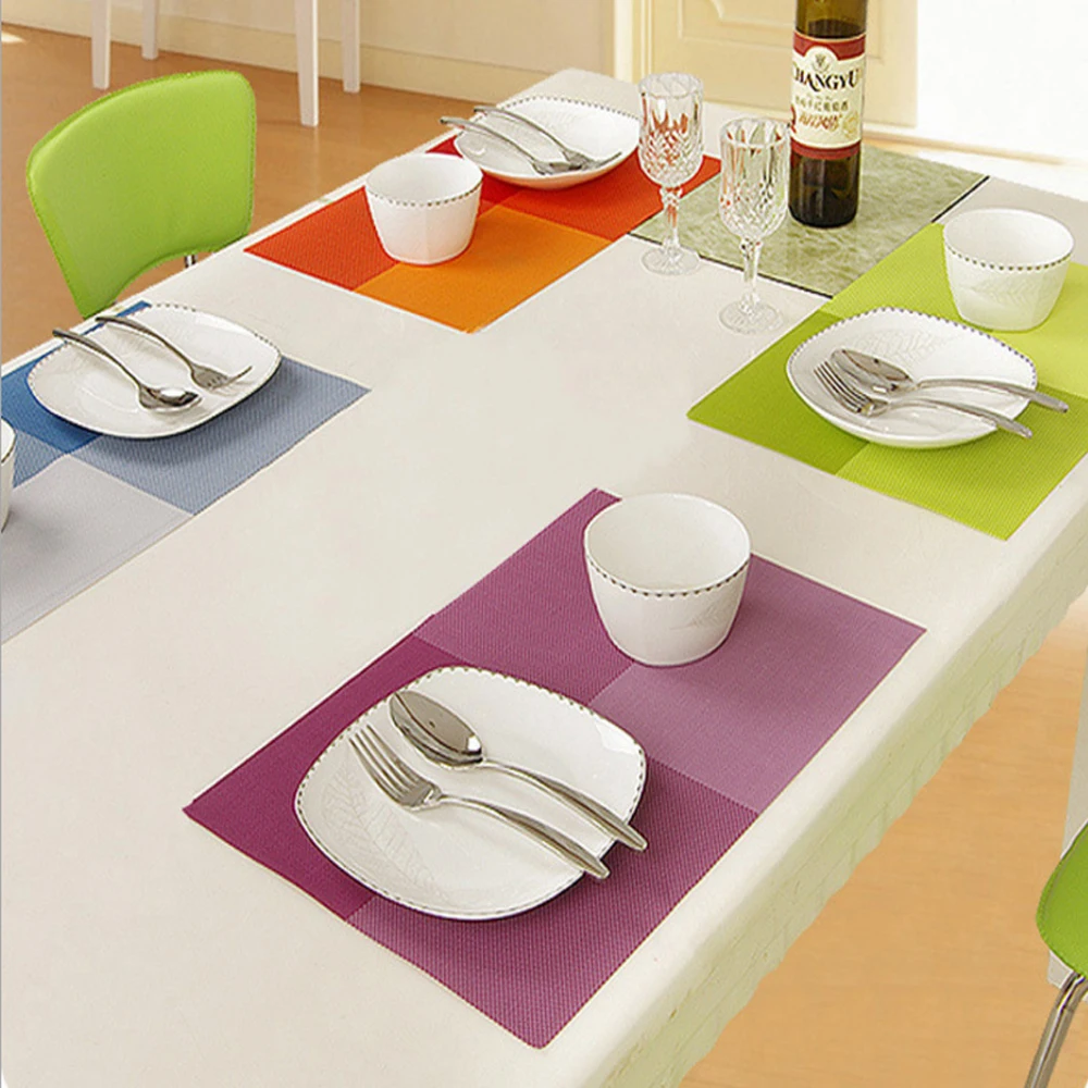 1PC Place Mat Fashion Eco-friendly PVC Dining Table Mat Disc Heat-insulated Tableware Pads Bowl Coasters Waterproof Table Cloth
1PC Place Mat Fashion Eco-friendly PVC Dining Table Mat Disc Heat-insulated Tableware Pads Bowl Coasters Waterproof Table Cloth