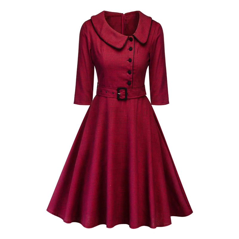 New women fashion stitching plaid print doll collar slim dress 2019 summer casual stitching cotton five-point sleeve dress B188
New women fashion stitching plaid print doll collar slim dress 2019 summer casual stitching cotton five-point sleeve dress B188