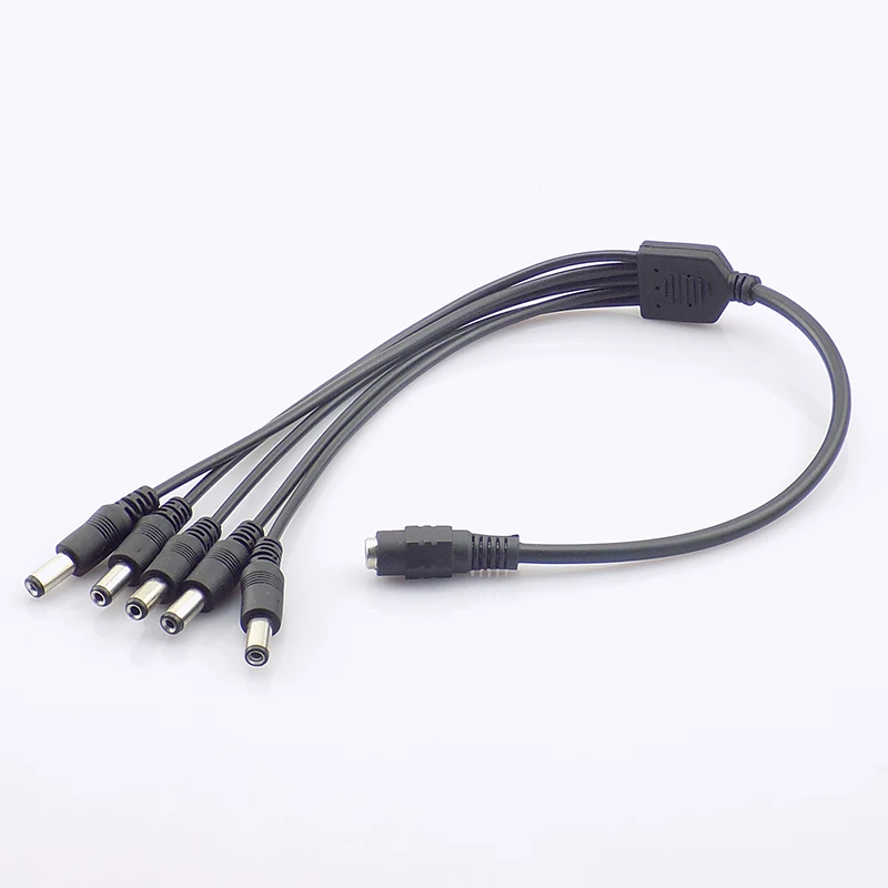Gakaki Surveillance DC Power Supply Adapter 12V Pigtail 2.1*5.5mm 1 Female to 5 Male Splitter Cable Plug for CCTV Camera DVR NVR
Gakaki Surveillance DC Power Supply Adapter 12V Pigtail 2.1*5.5mm 1 Female to 5 Male Splitter Cable Plug for CCTV Camera DVR NVR