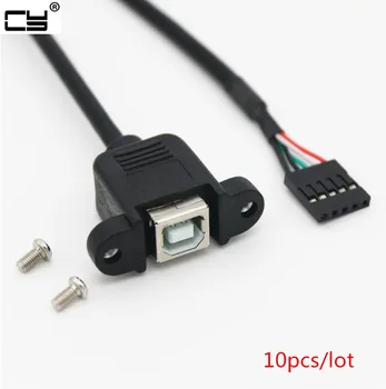10pcs Dupont Single Row Pitch 2.54mm PH2.54 5Pin Female to USB 2.0 Type B Female f/f Screw Lock Panel Mount Cable for Printer
10pcs Dupont Single Row Pitch 2.54mm PH2.54 5Pin Female to USB 2.0 Type B Female f/f Screw Lock Panel Mount Cable for Printer