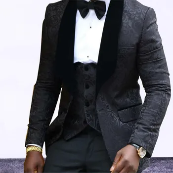 Shawl Lapel Black White Red Wedding Tuxedos Custom Made Men Suits Two Piece Suit (Jacket + Pants + Vest) 
Shawl Lapel Black White Red Wedding Tuxedos Custom Made Men Suits Two Piece Suit (Jacket + Pants + Vest)