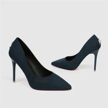2019 Newest Fashion simple and detailed with Trend high-heeled suede shallow mouth pointed D-button sexy mature women's shoes
2019 Newest Fashion simple and detailed with Trend high-heeled suede shallow mouth pointed D-button sexy mature women's shoes