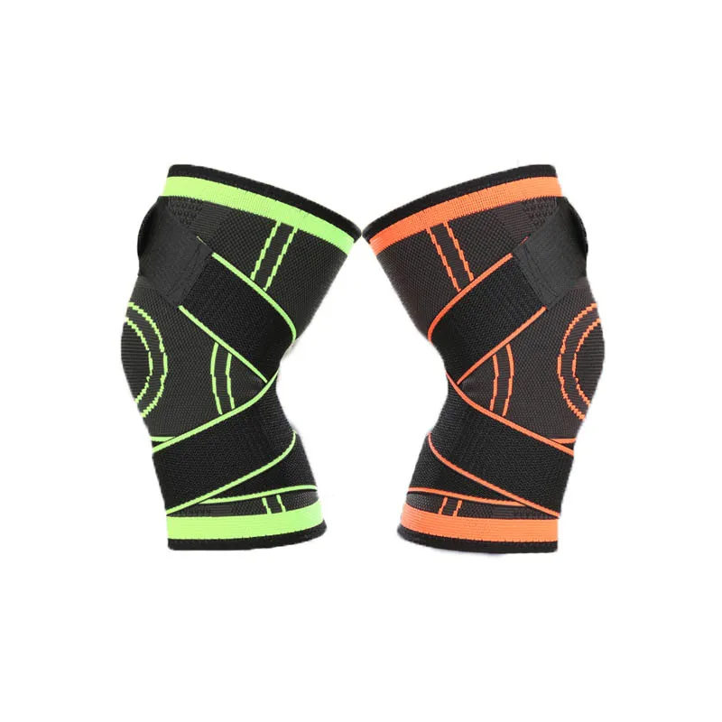 3D weaving Knee brace support professional protective Straps Pressurized sport knee pad for basketball tennis hiking cycling 3D weaving Knee brace support professional protective Straps Pressurized sport knee pad for basketball tennis hiking cycling