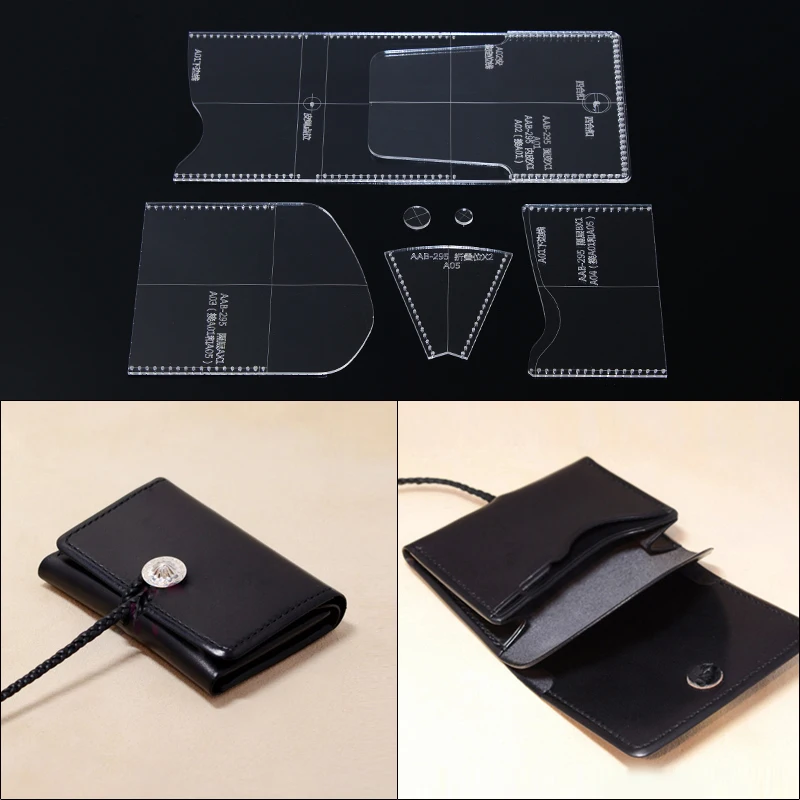 1Set Unisex Wallet Template Leather Clear Acrylic Pattern Set Model for Making Short Wallet Leathercraft Tools
1Set Unisex Wallet Template Leather Clear Acrylic Pattern Set Model for Making Short Wallet Leathercraft Tools