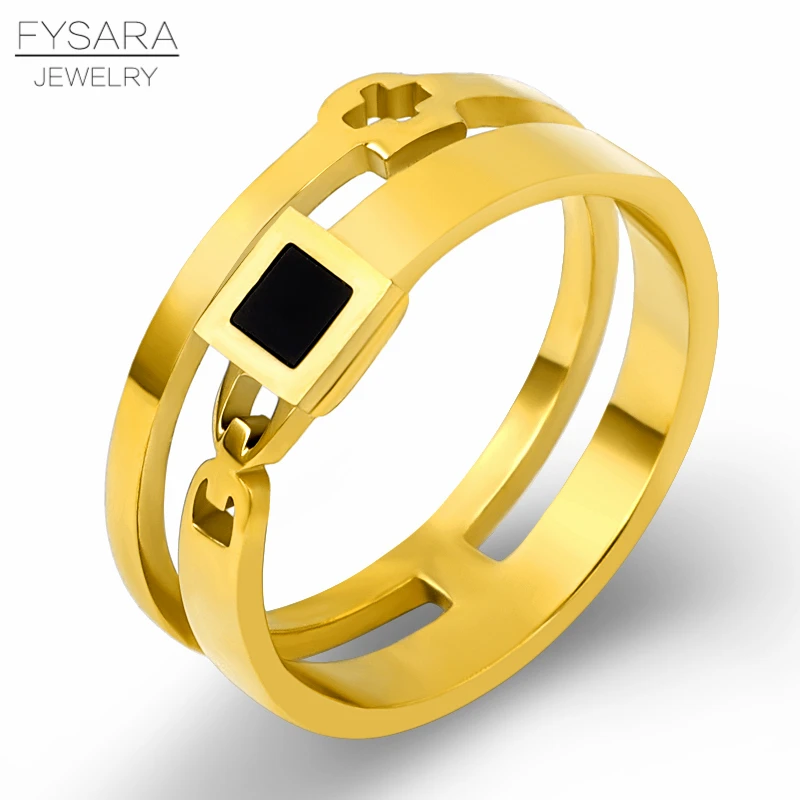 FYSARA Geometry Design Square Chain Ring For Women Men Gold Color Stainless Steel Ring Bridal Sets Rings Fashion Engagement Gift
FYSARA Geometry Design Square Chain Ring For Women Men Gold Color Stainless Steel Ring Bridal Sets Rings Fashion Engagement Gift