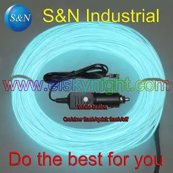 DC12V cigar plug el wire controller/driver/inverter+3meter Snow white el wire/ strip for car decoration fast free shipping
DC12V cigar plug el wire controller/driver/inverter+3meter Snow white el wire/ strip for car decoration fast free shipping