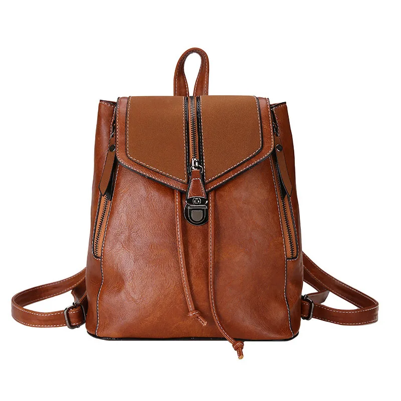 Vintage Retro Women Backpack School Colorful Strap Leather Bag School Backpacks For Teenage Girl Large Mochila Feminine
Vintage Retro Women Backpack School Colorful Strap Leather Bag School Backpacks For Teenage Girl Large Mochila Feminine