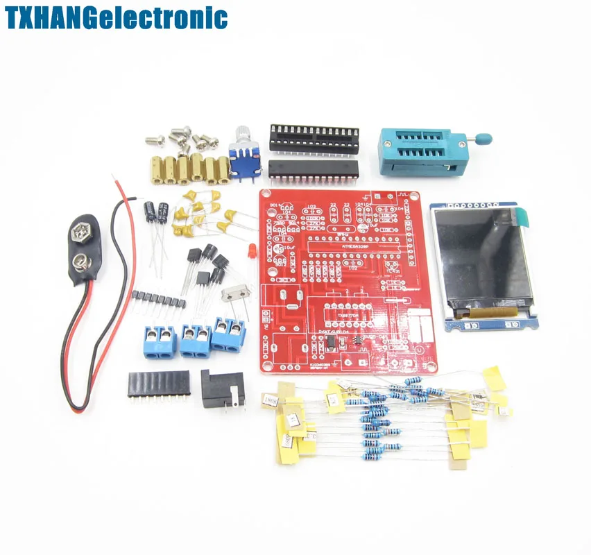 Mega328 Transistor Tester LCR Capacitance ESR meter PWM DIY TFT LCD Generator electronic diy kit
Mega328 Transistor Tester LCR Capacitance ESR meter PWM DIY TFT LCD Generator electronic diy kit