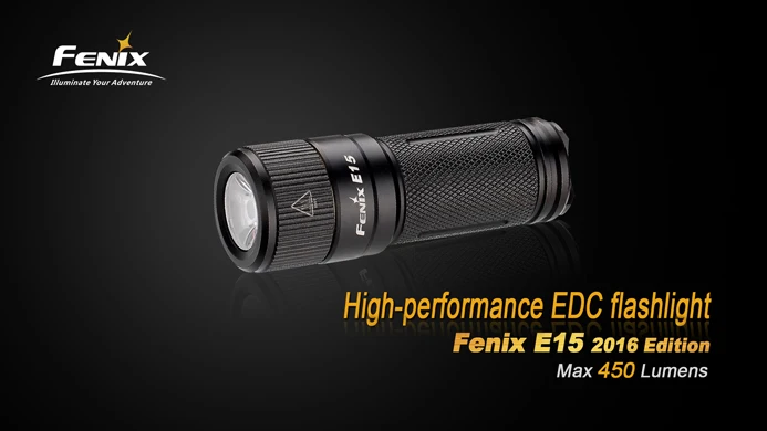 2016 Edition Fenix E15 Cree R5 LED MAX 450 Lumens High-performance Keychain Flashlight EDC with Key chain
2016 Edition Fenix E15 Cree R5 LED MAX 450 Lumens High-performance Keychain Flashlight EDC with Key chain