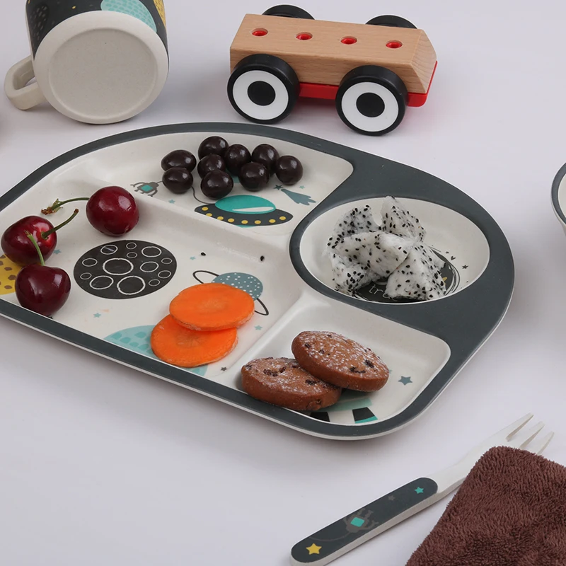 Eco-friendly Bamboo Fiber Children Feeding Plate Cartoon Baby Tray Kids Tableware Bowl Dishes Food Container
Eco-friendly Bamboo Fiber Children Feeding Plate Cartoon Baby Tray Kids Tableware Bowl Dishes Food Container