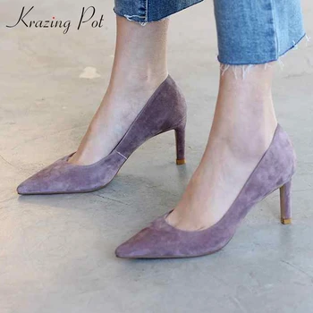 Krazing Pot new sheep suede stiletto high heels party dating slip on European nightclub sexy pointed toe glamour woman pumps L51
Krazing Pot new sheep suede stiletto high heels party dating slip on European nightclub sexy pointed toe glamour woman pumps L51
