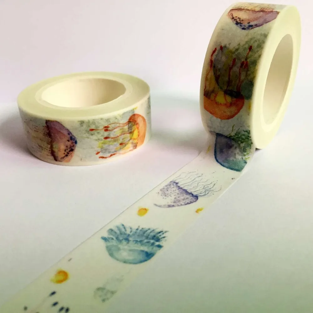 

Free shipping lovely 15mm*10m*2rolls lift washi tape/ try decorative tape/lovely color acaleph masking paper tape