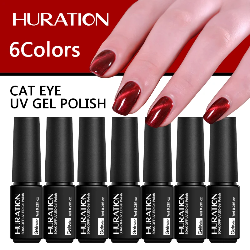 Huration Shining Fire Red 3D Cat's Eye 6 Colors Magnet Gel Nail Polish Varnish Semi-permanent DIY Nail Design Gel Lacquer Art
Huration Shining Fire Red 3D Cat's Eye 6 Colors Magnet Gel Nail Polish Varnish Semi-permanent DIY Nail Design Gel Lacquer Art