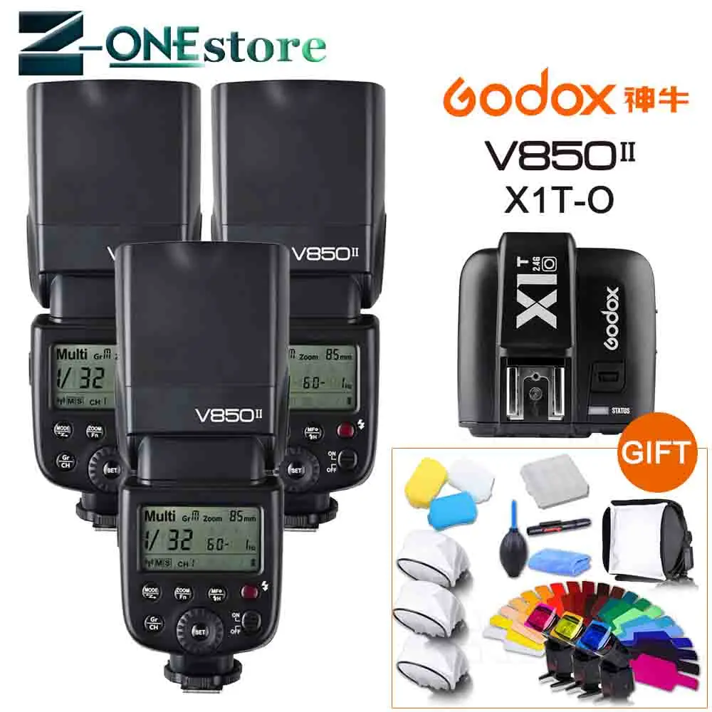 FREE DHL 3x Godox V850II GN60 HSS 2.4G Wireless X System Flash Speedlite Li-ion battery + X1T-O Transmitter For Olympus Fujifilm
FREE DHL 3x Godox V850II GN60 HSS 2.4G Wireless X System Flash Speedlite Li-ion battery + X1T-O Transmitter For Olympus Fujifilm
