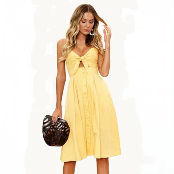 Backless Bow Hollow Out V-Neck Sexy Party Dress Spaghetti Strap Sleeveless Long Maxi Women Summer Dress 2019 Beach Vestidos Robe
Backless Bow Hollow Out V-Neck Sexy Party Dress Spaghetti Strap Sleeveless Long Maxi Women Summer Dress 2019 Beach Vestidos Robe