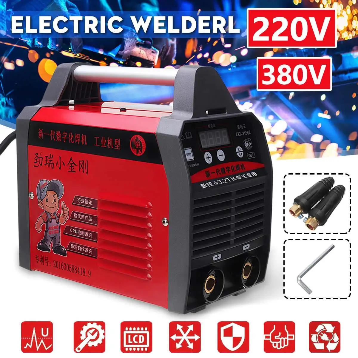 ZX7-315 Arc Welder 220V 380V IGBT Inverter Arc Welders Dual Voltage MMA Welding Machine for DIY Welding Working and Electric
ZX7-315 Arc Welder 220V 380V IGBT Inverter Arc Welders Dual Voltage MMA Welding Machine for DIY Welding Working and Electric