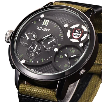 Top Brand Luxury Designer Elegant Men's Watch Large Face Canvas Starp Military Watches Male Quartz Waterproof Wristwatch
Top Brand Luxury Designer Elegant Men's Watch Large Face Canvas Starp Military Watches Male Quartz Waterproof Wristwatch