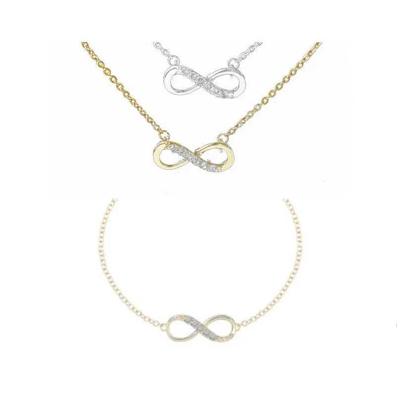 Infinity Sign Jewelry Set Fashion Unique Design 8 Shape Metal Infinity Necklace Bracelet Set for Women Girls Wedding Bridesmaid
Infinity Sign Jewelry Set Fashion Unique Design 8 Shape Metal Infinity Necklace Bracelet Set for Women Girls Wedding Bridesmaid