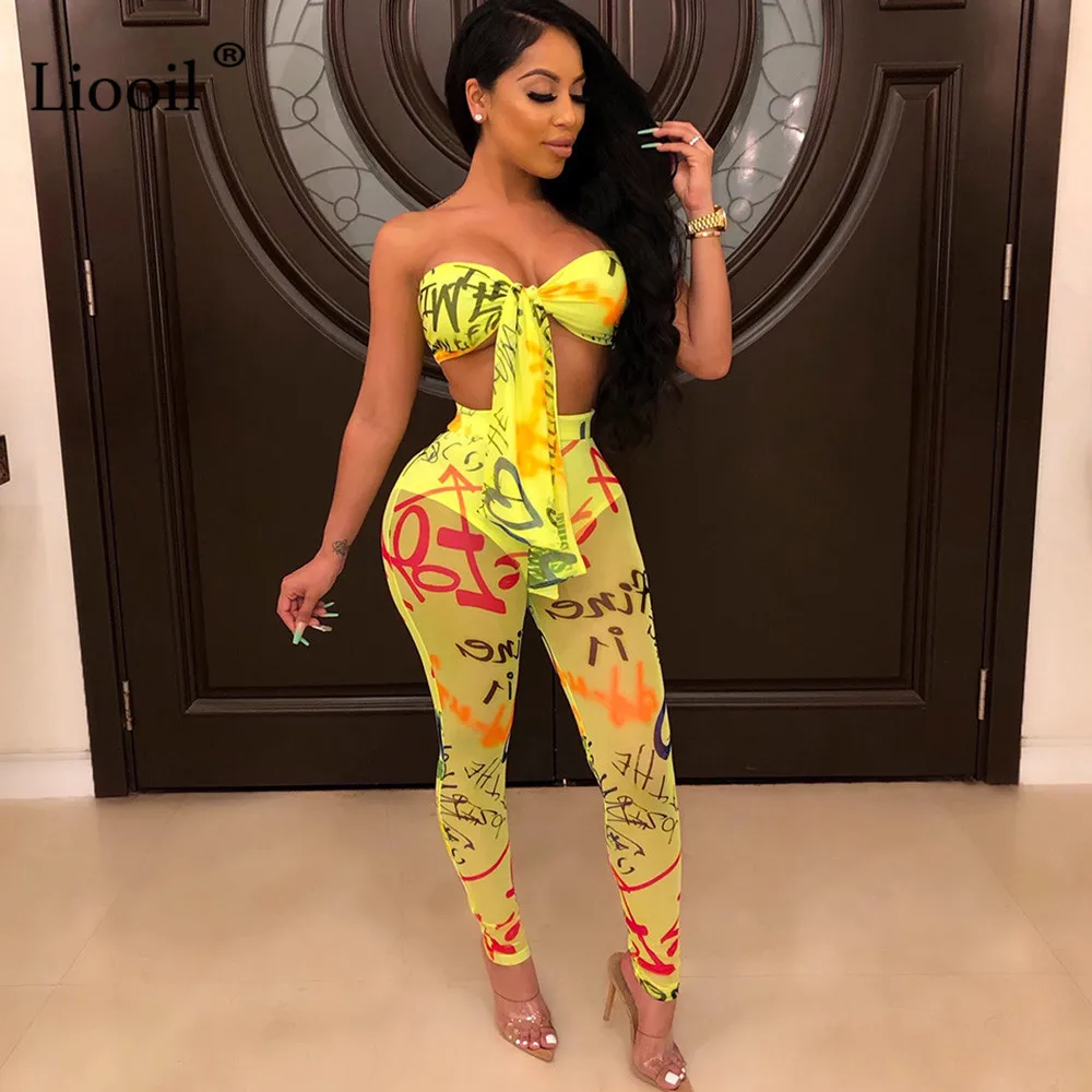 Liooil 2019 Women 2 Piece Sexy Club Outfit Neon Green Orange Strapless Jumpsuit Off Shoulder Lace-Up Party Print Tight Jumpsuits
Liooil 2019 Women 2 Piece Sexy Club Outfit Neon Green Orange Strapless Jumpsuit Off Shoulder Lace-Up Party Print Tight Jumpsuits