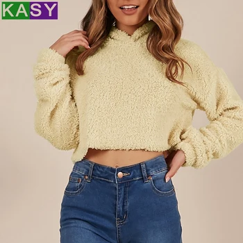 Faux Fur Fluffy Teddy Hoodies Pullovers Casual Hooded Solid Sweatshirt Women Autumn Minimalist Sweatshirts Short Fur Coat
Faux Fur Fluffy Teddy Hoodies Pullovers Casual Hooded Solid Sweatshirt Women Autumn Minimalist Sweatshirts Short Fur Coat