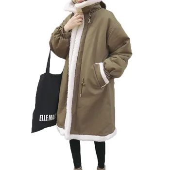 Harajuku Jacket Women 2020 New Winter Lamb Wool Coats Ladies Plus Size Long Loose Warm Cotton Outerwear Parkas Coat Female X20
Harajuku Jacket Women 2020 New Winter Lamb Wool Coats Ladies Plus Size Long Loose Warm Cotton Outerwear Parkas Coat Female X20