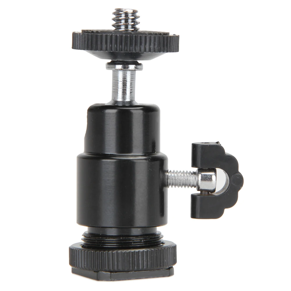 Aluminum Alloy 360 Degree Rotate Cam Hotshoe Bracket Ballhead Stand 1/4 Inch Screw for Canon Nikon Olympus Pentax DSLR Camera
Aluminum Alloy 360 Degree Rotate Cam Hotshoe Bracket Ballhead Stand 1/4 Inch Screw for Canon Nikon Olympus Pentax DSLR Camera