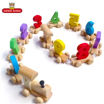 GEEK KING Wood Train Toy Great Digital Number Wooden Train Figures Railway Kids Educational Toy Model Building Kits Puzzle Toys
GEEK KING Wood Train Toy Great Digital Number Wooden Train Figures Railway Kids Educational Toy Model Building Kits Puzzle Toys