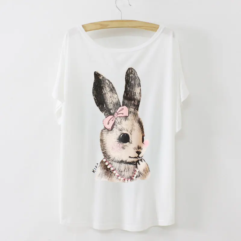 ZuoLunOuBa 2018 summer t shirt Fashion rabbit harajuku women t shirts Loose Batwing sleeve Causal tees tops female big size
ZuoLunOuBa 2018 summer t shirt Fashion rabbit harajuku women t shirts Loose Batwing sleeve Causal tees tops female big size