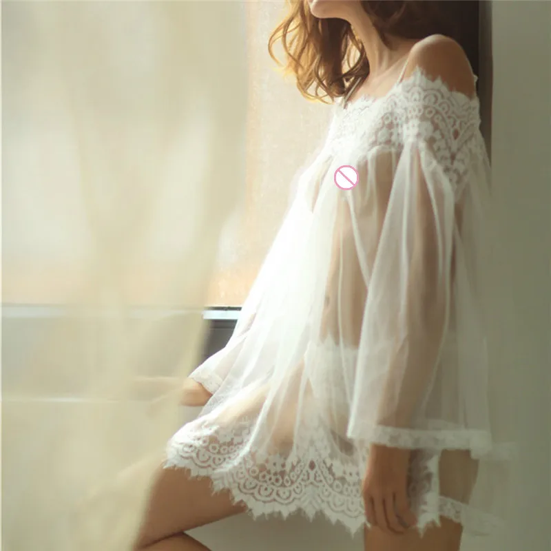 

Baby Doll Sexy Lingeries Transparent Sheer Lace Babydoll Sleepwear Porn Dress Teddy Hot Erotic Women's Underwear Costumes