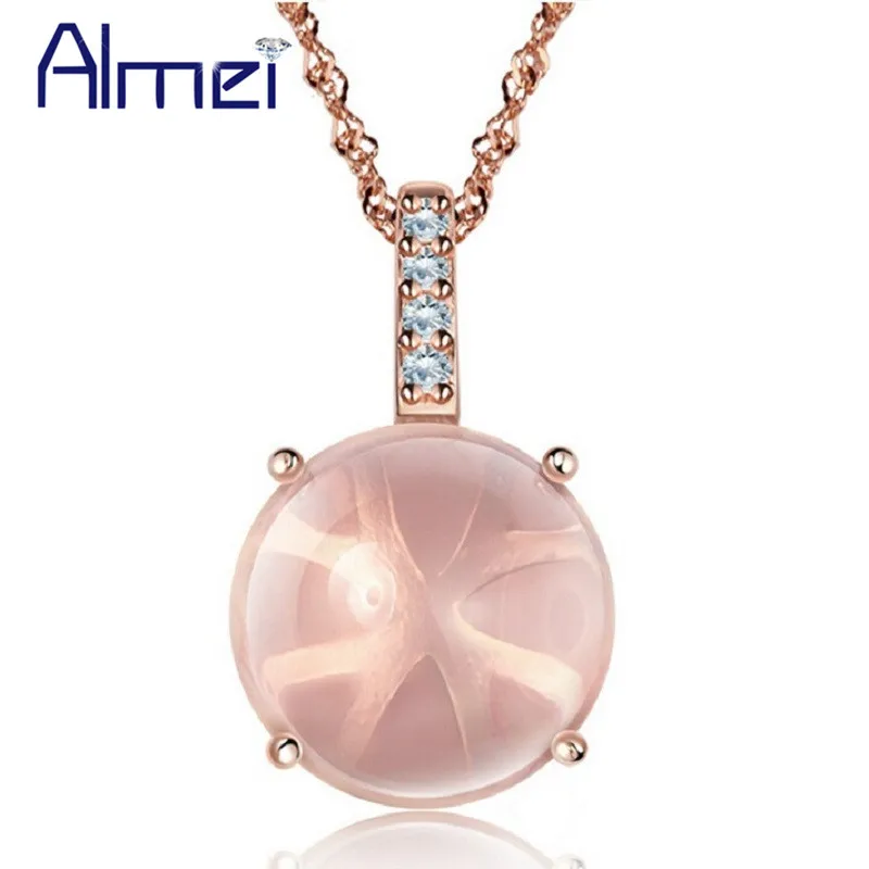 Almei Sale Rose Gold Color Necklace Pink Stones Jewelry Chains For Women Pendant Bijoux Collares 2017 Necklaces Pendants WH001
Almei Sale Rose Gold Color Necklace Pink Stones Jewelry Chains For Women Pendant Bijoux Collares 2017 Necklaces Pendants WH001