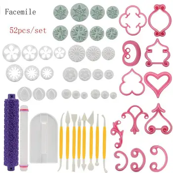 52 Sets Cake Decorating Tool Modeling Tool Biscuit Roller Baking Tool Fondant Cake Cutting Machine Mold Restaurant Supplies
52 Sets Cake Decorating Tool Modeling Tool Biscuit Roller Baking Tool Fondant Cake Cutting Machine Mold Restaurant Supplies