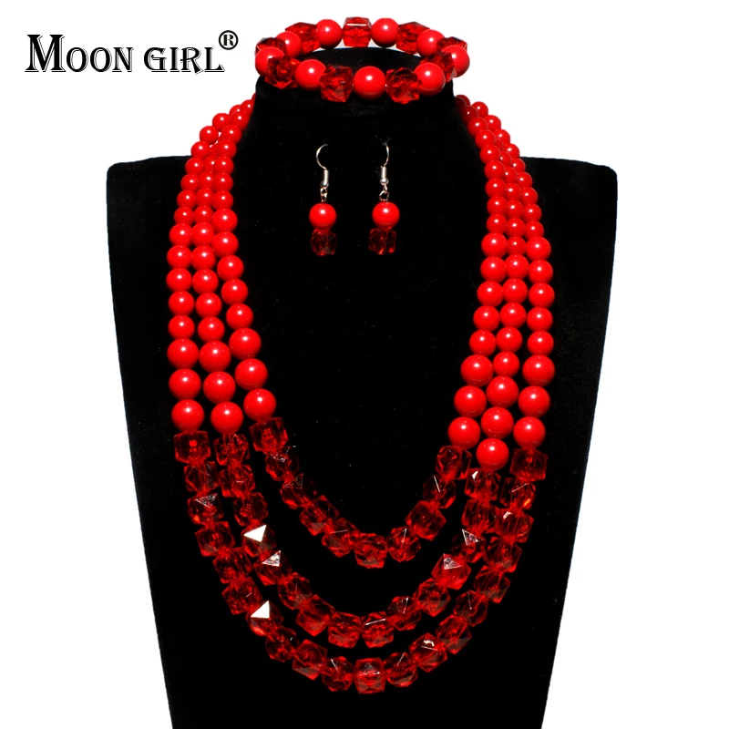 MOON GIRL New African Beads Jewelry Set Fashion Statement Vintage Necklace Dangle Earring Beaded Bracelet Wedding Set Dropship
MOON GIRL New African Beads Jewelry Set Fashion Statement Vintage Necklace Dangle Earring Beaded Bracelet Wedding Set Dropship